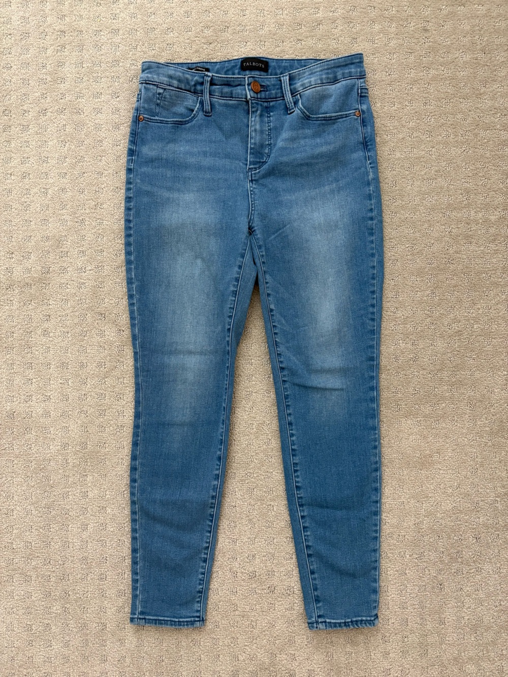 Talbots Skinny Jeans in Mid Blue Wash